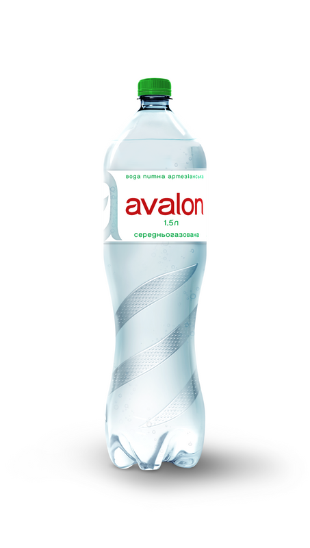 Вода питна середньогазована АВАЛОН, 1,5л